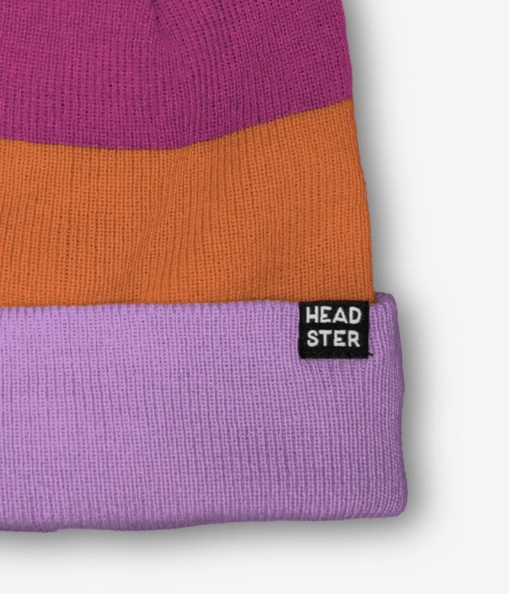 Tri-Colour Fleece-Lined Toque - Lavender Haze