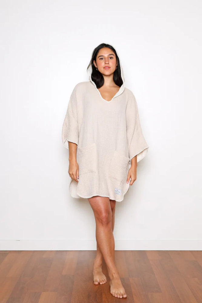 Cocoon Surf Poncho - Tan