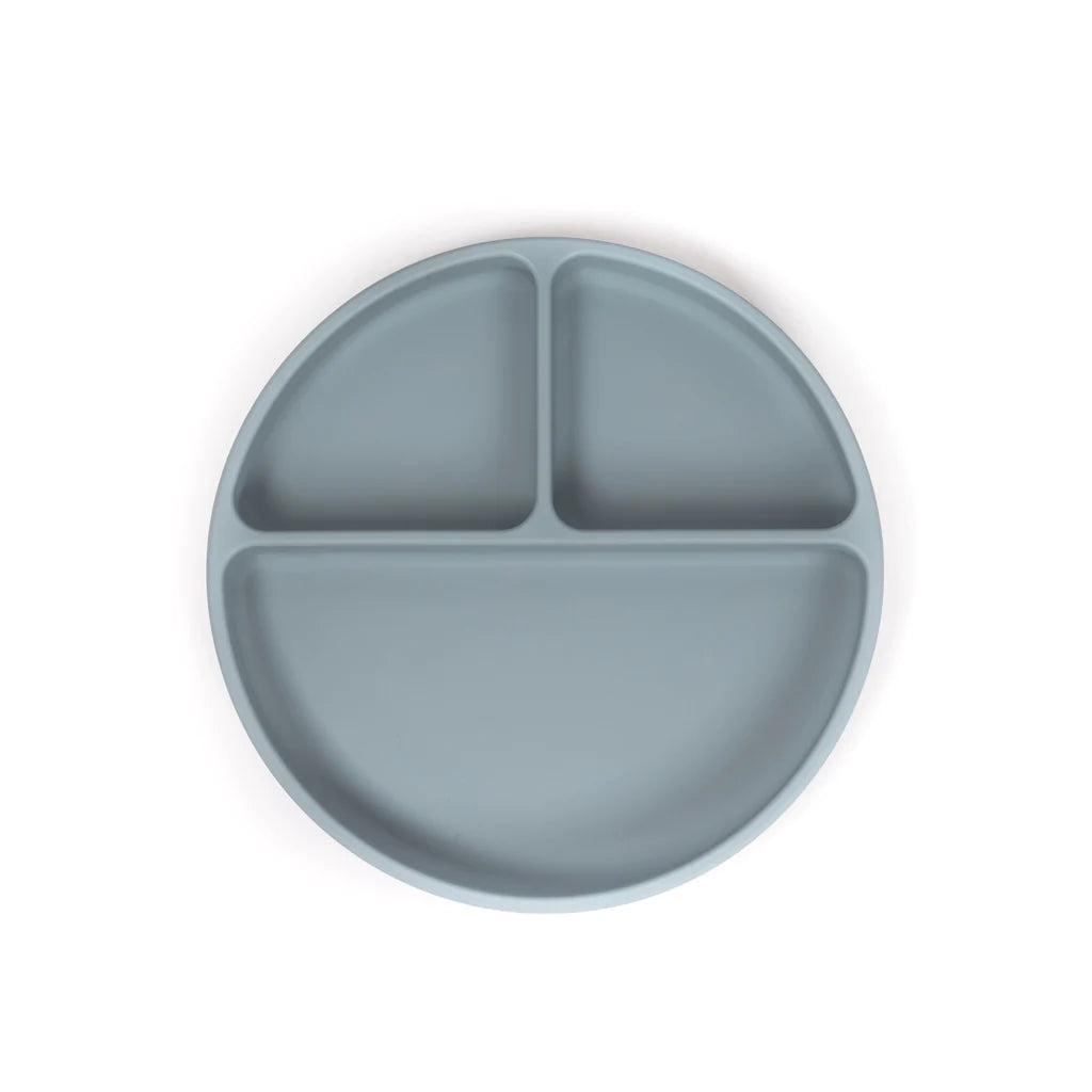 Silicone Suction Plate - Pale Blue