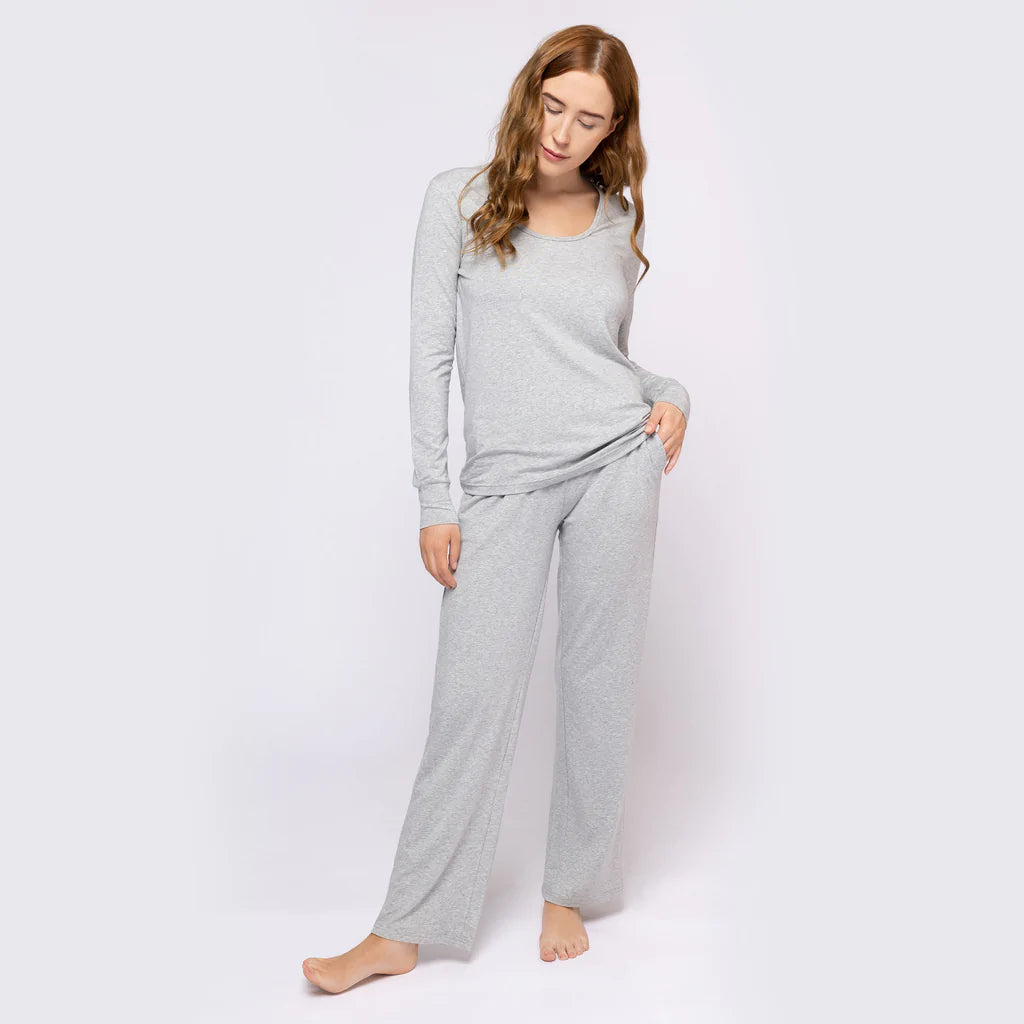 Ladies Organic Cotton Set - Heather Grey