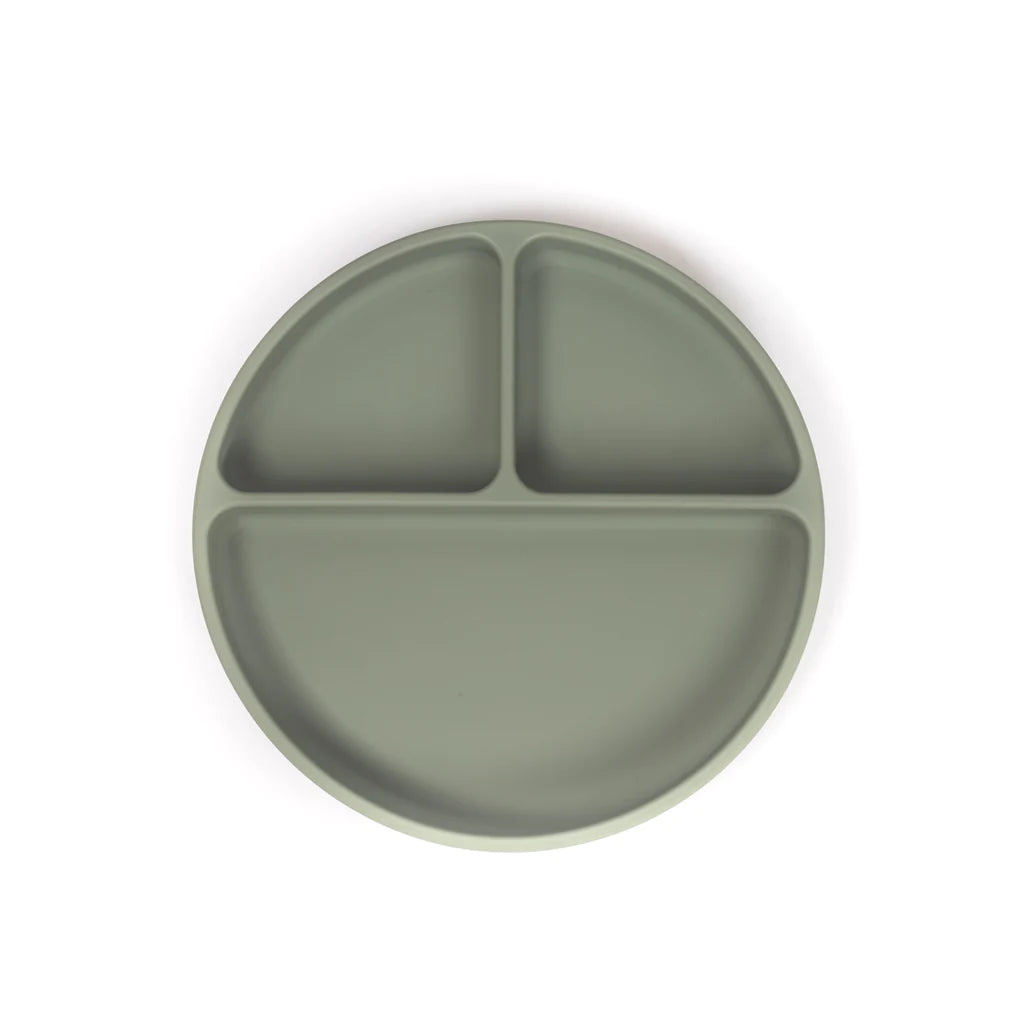 Silicone Suction Plate - Sage