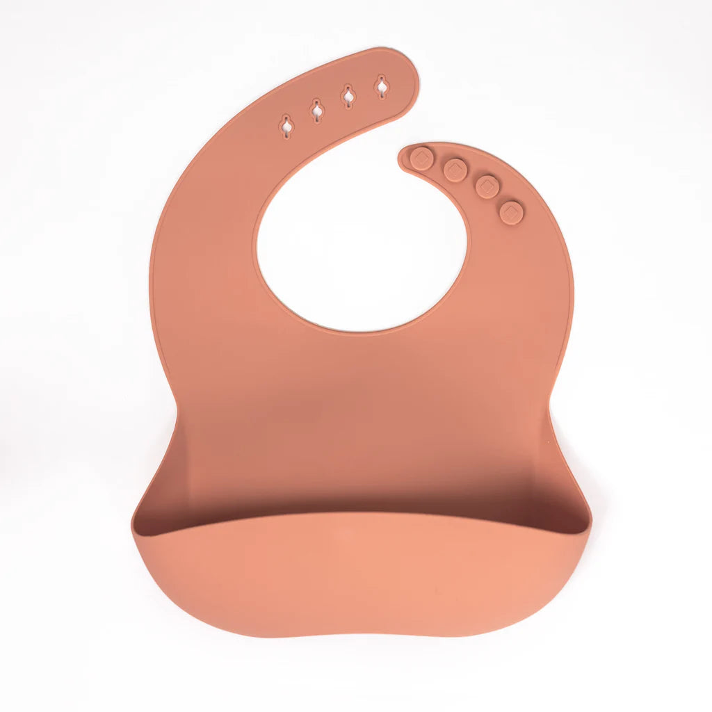 Silicone Bib - Terracotta