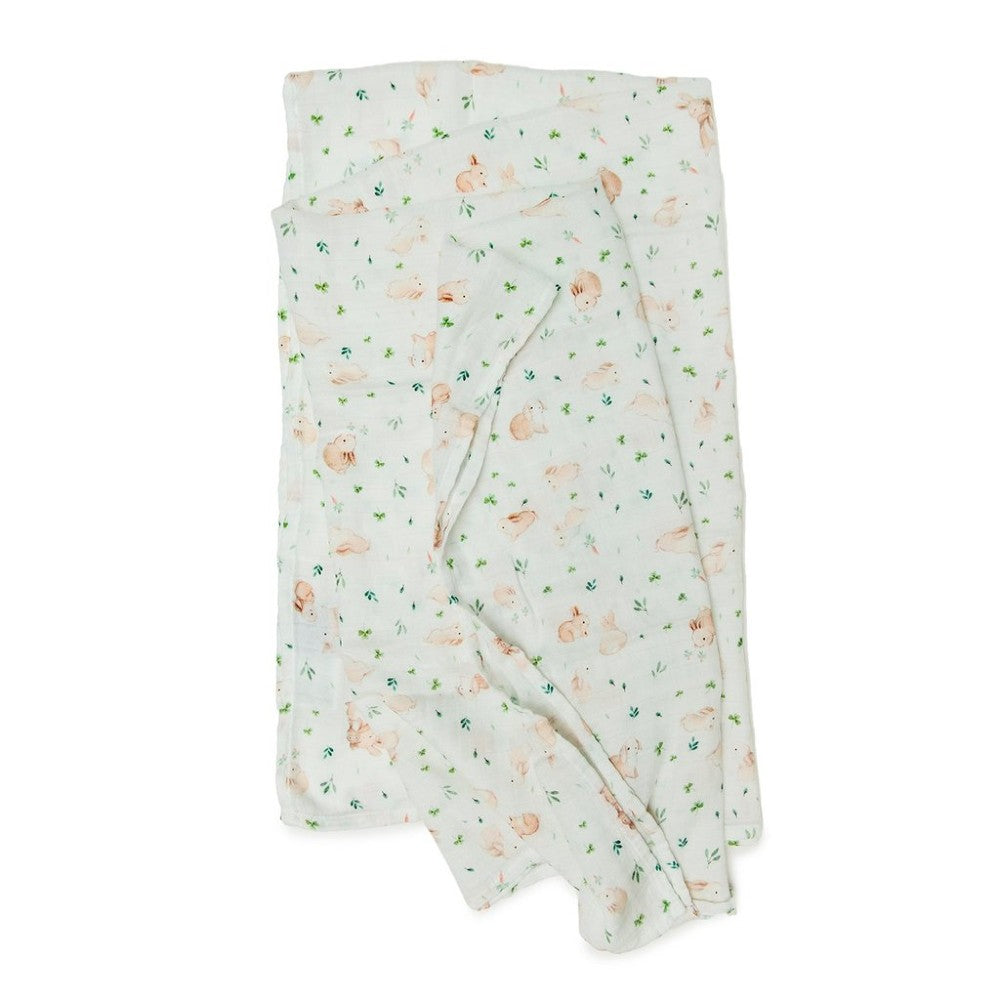 Luxe Muslin Swaddle - Bunny Meadow