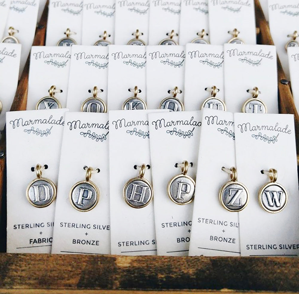 Tiny Silver & Bronze Pendant