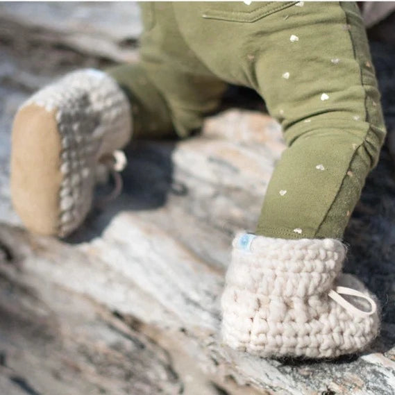 Knit Moccasins - Oatmeal
