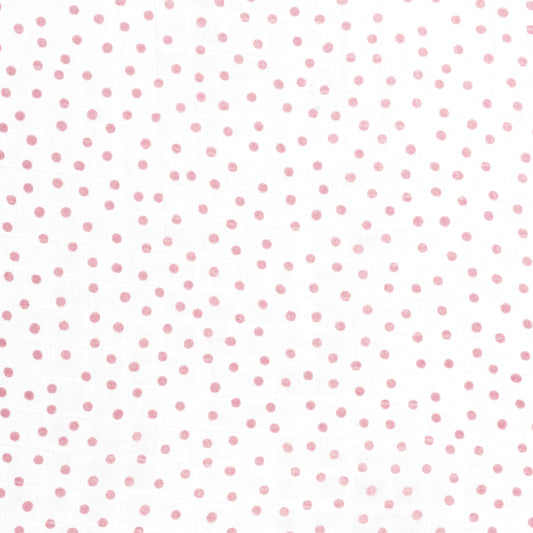 Muslin Fitted Crib Sheet - Blush Dots