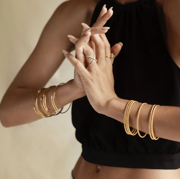 Twisted Bangle - 14k Gold Vermeil