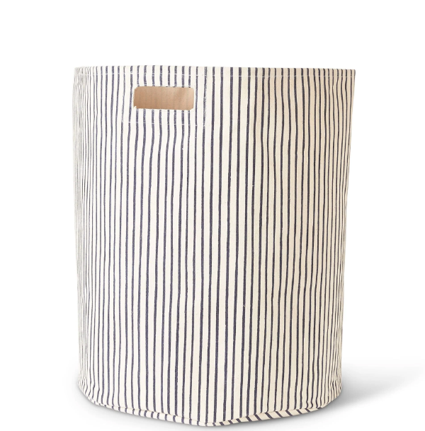 Canvas Hamper - Stripes Away (Ink Blue)