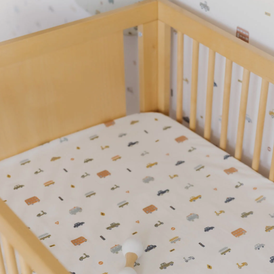 Fitted Crib Sheet - Rush Hour