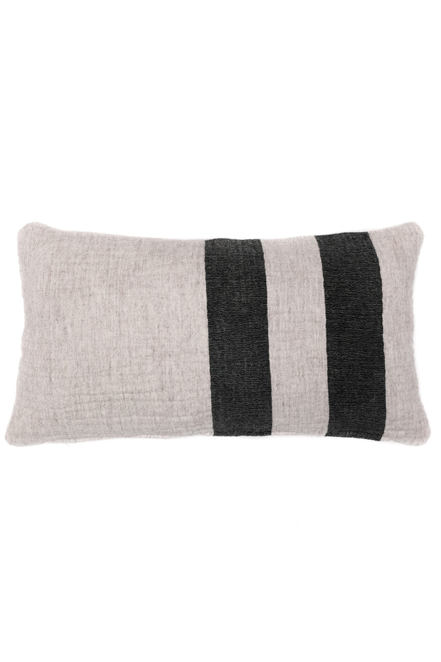 The Aria Pillow - Ecru / Black