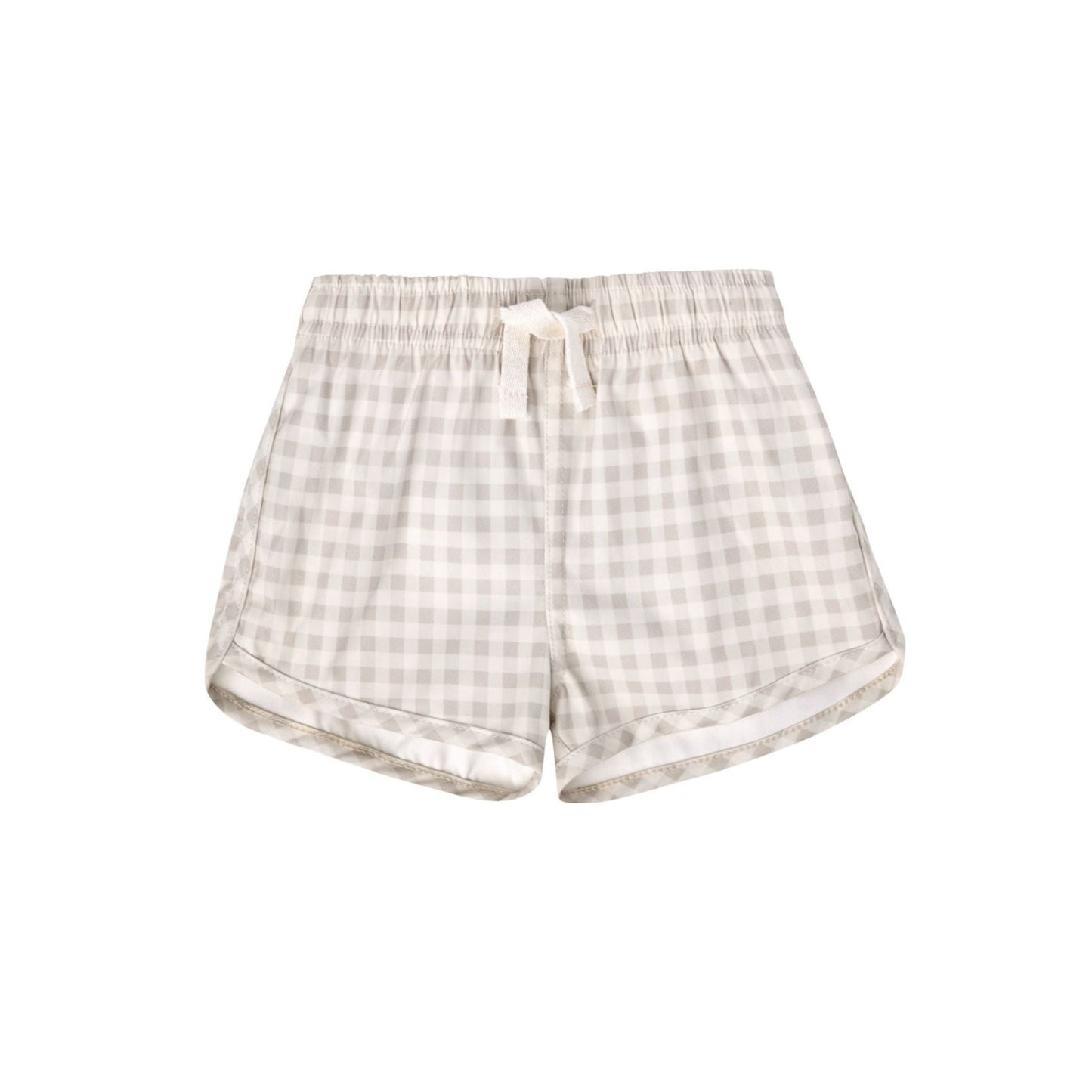Swim Shorts - Silver Gingham