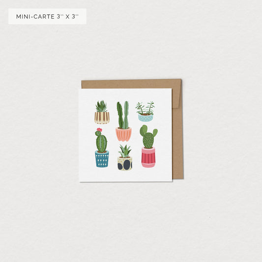 Mini Card - Green Plants