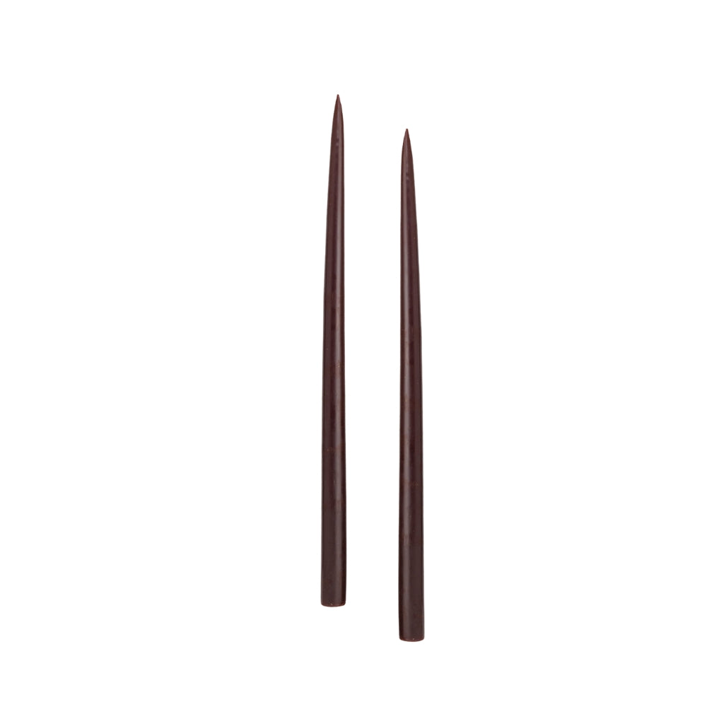 Taper Candles (set of 2) - Cocoa