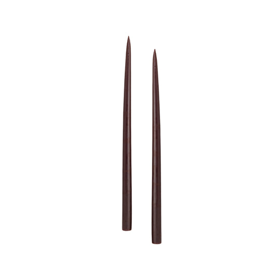 Taper Candles (set of 2) - Cocoa