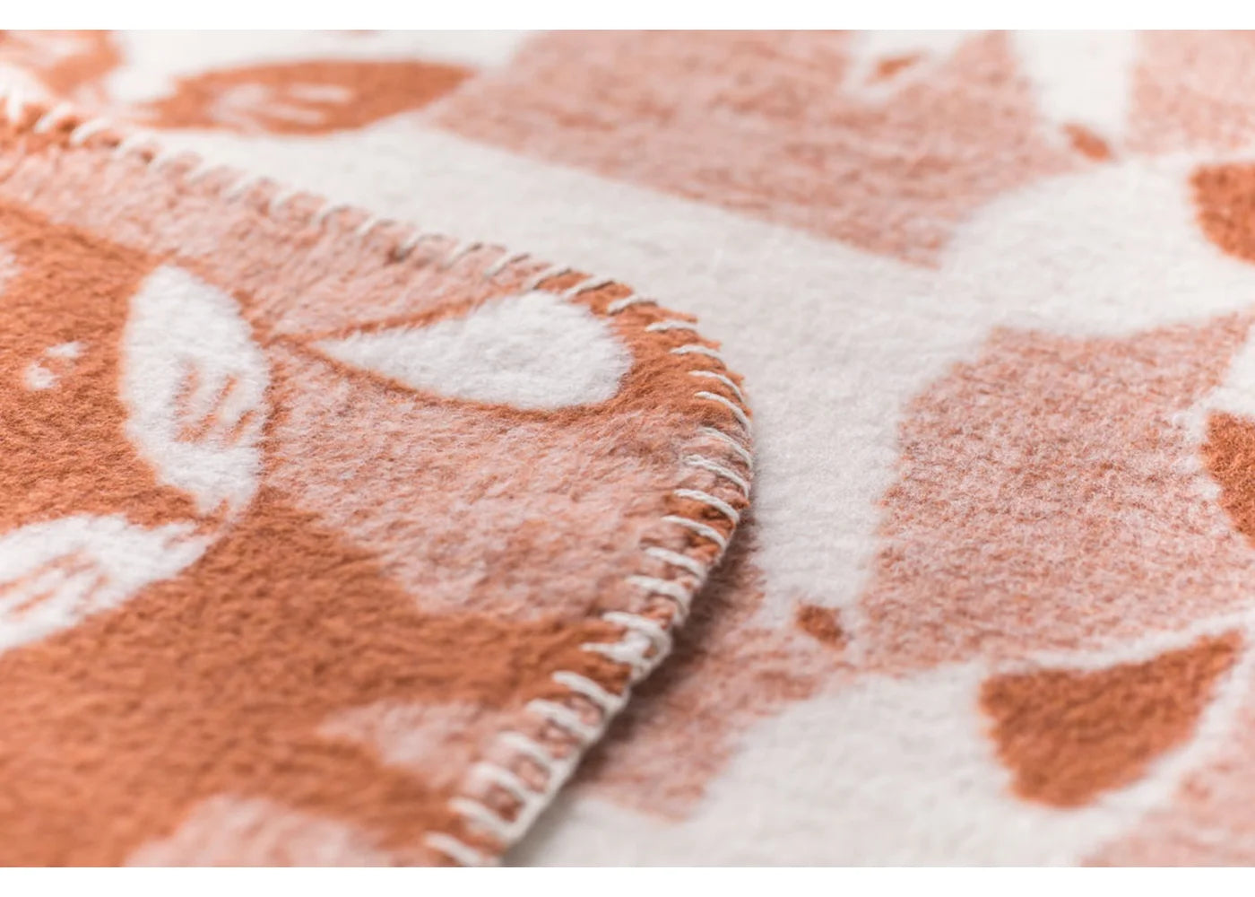 Cotton Plush Blanket - Foxes (Ginger)