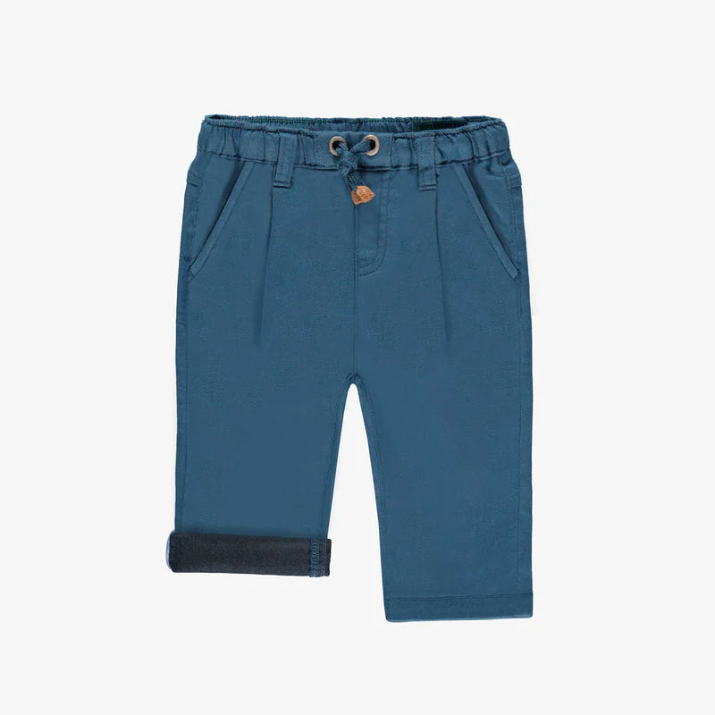 Elastic Waist Jeans - Dark Blue