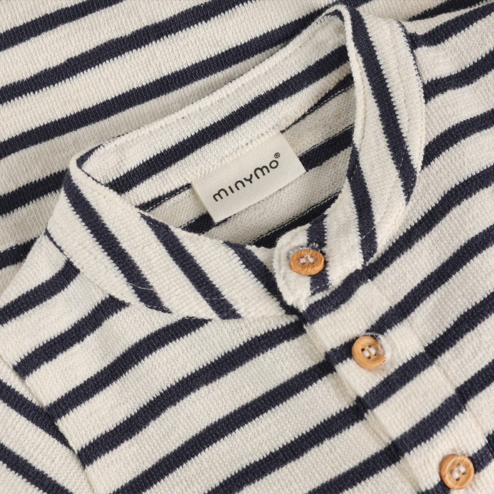 Short Sleeve Romper - Nautical Stripes