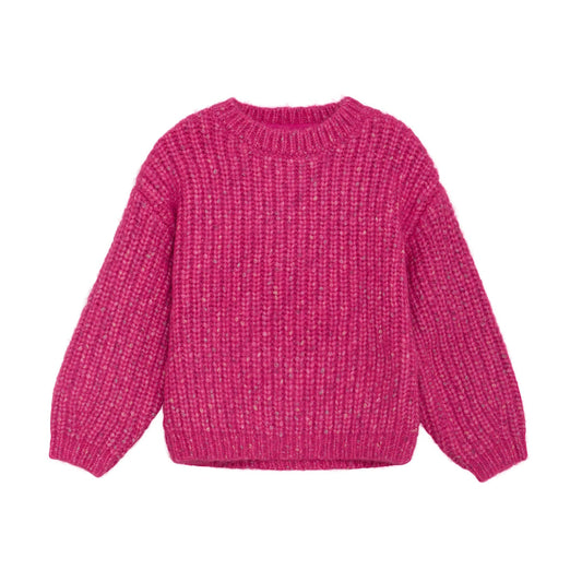 Knit Pullover - Fuchsia Fedora