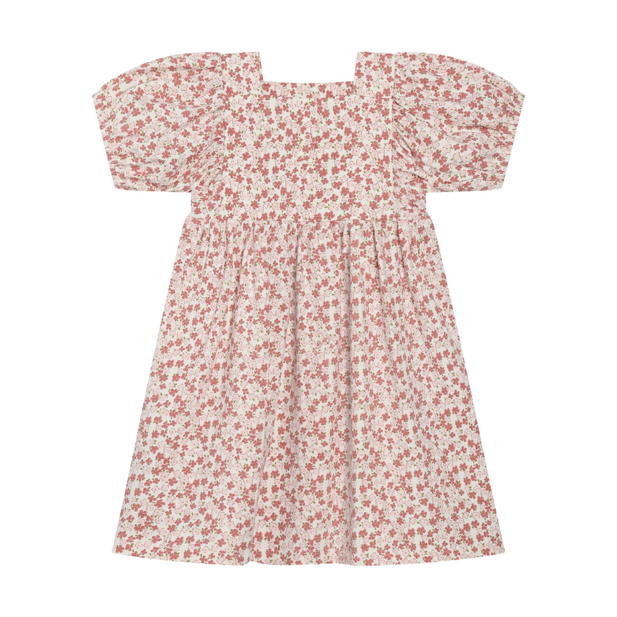 Puff Sleeve Floral Dress