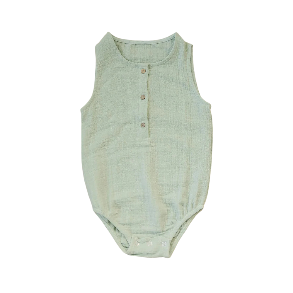 Crinkle Bodysuit - Celadon