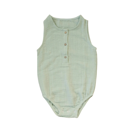 Crinkle Bodysuit - Celadon
