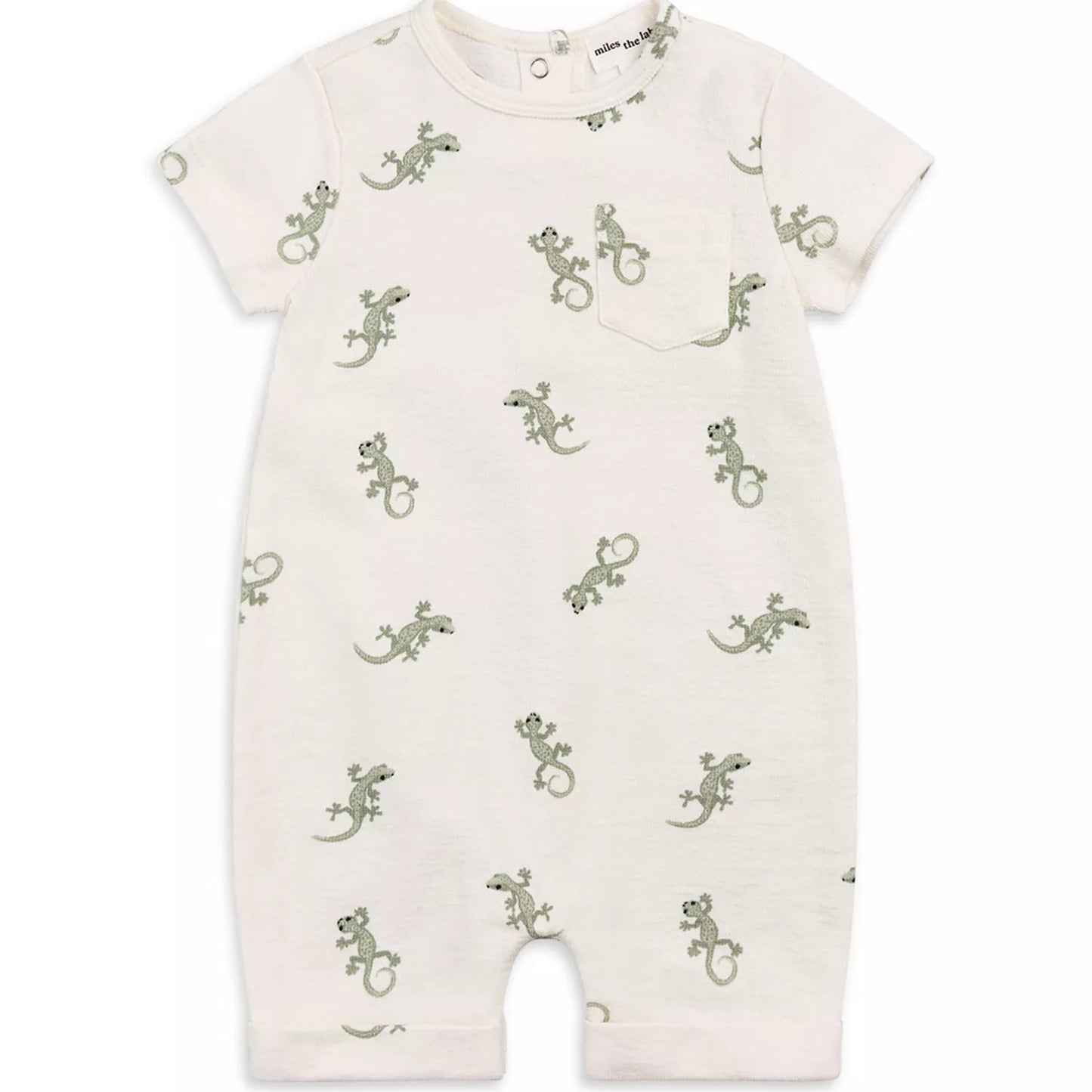 Cotton Romper - Geckos