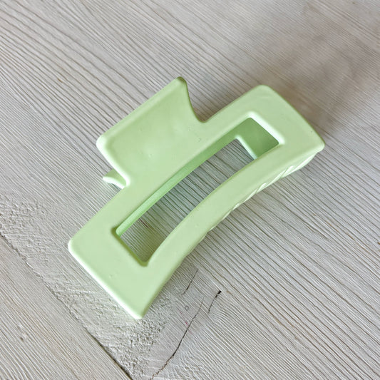 Large Cutout Claw Clip - Mint