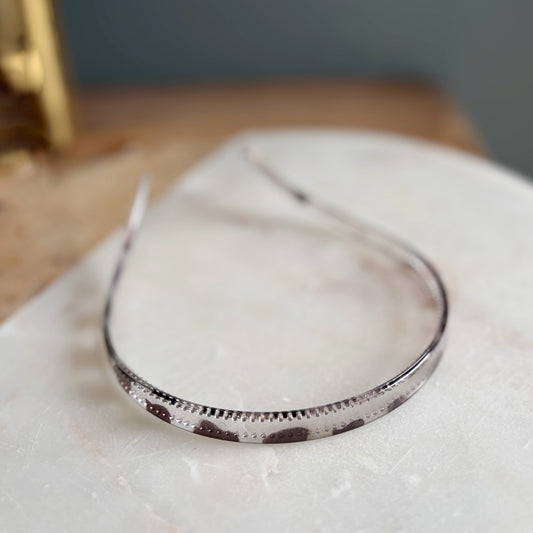 Acrylic Headband - Clear Leopard