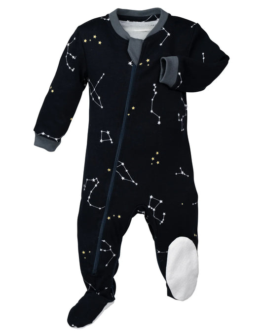 Organic Cotton Sleeper - Galaxy Love, Navy
