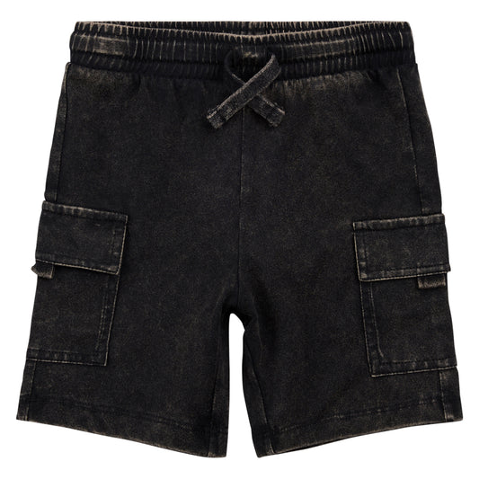 Cargo Shorts - Washed Black