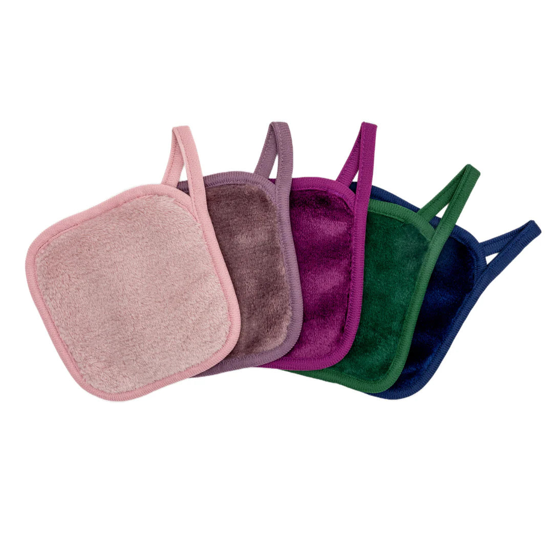 Mini Reusable Makeup Remover Facecloth Set - Assorted