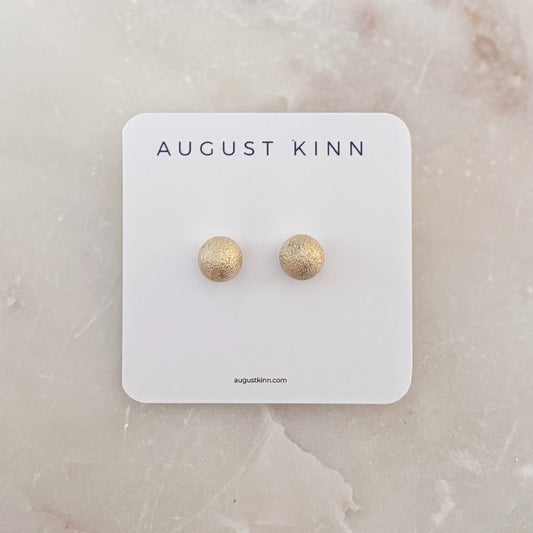 Stud Earrings - Shimmer Ball