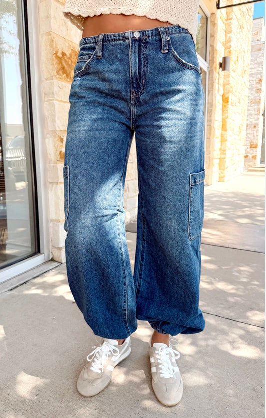 Mirage Mid Rise Cargo Harem - Snap
