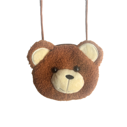 Plush Crossbody Bag - Bear