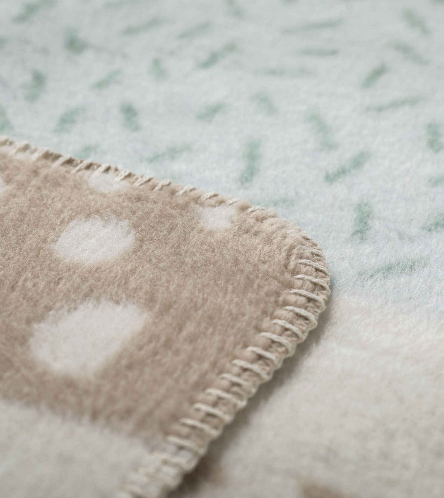 Cotton Flannel Blanket - Forest Bear