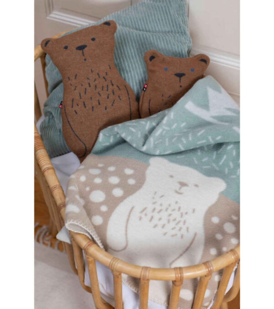 Cotton Flannel Blanket - Forest Bear