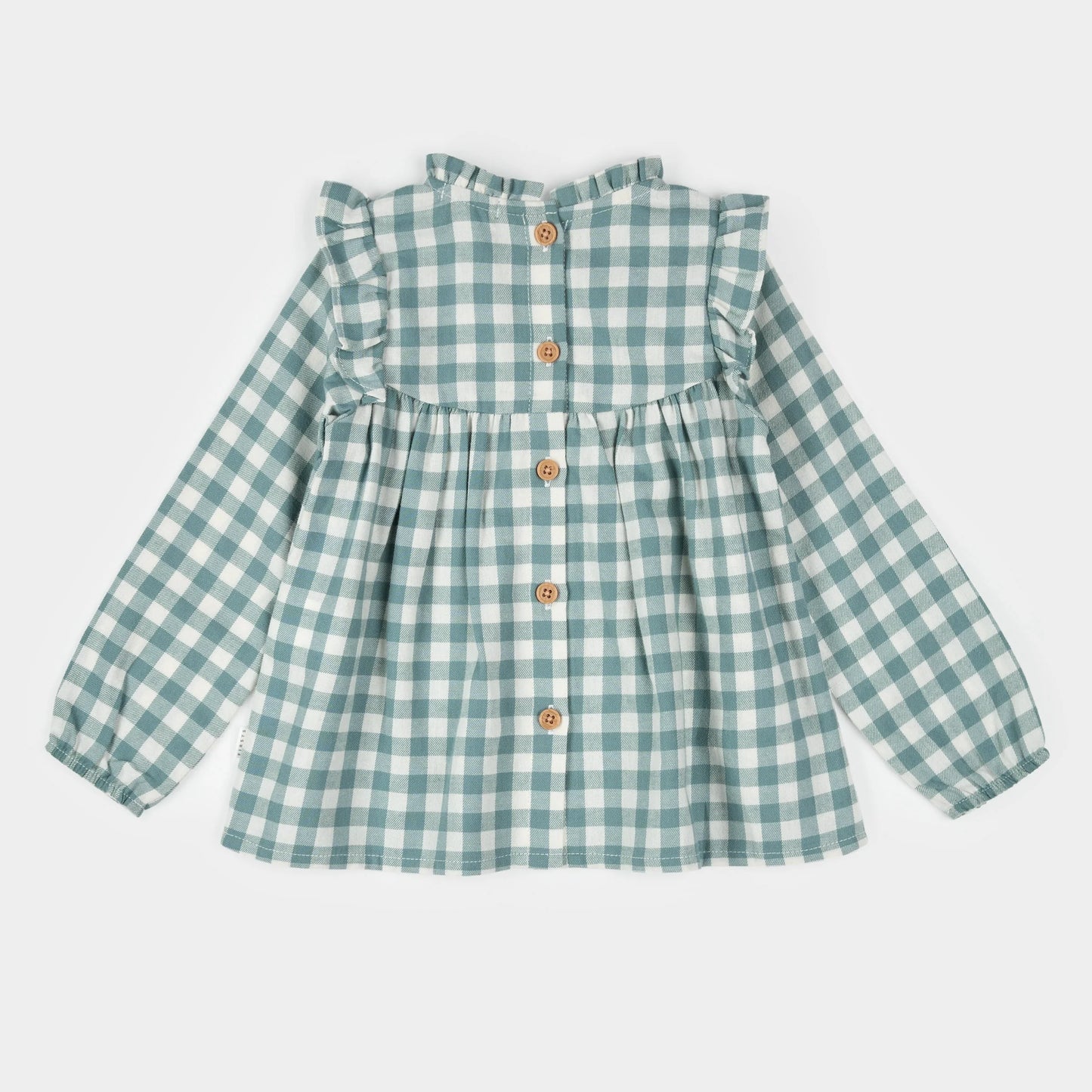 Twill Dress Set - Teal Gingham