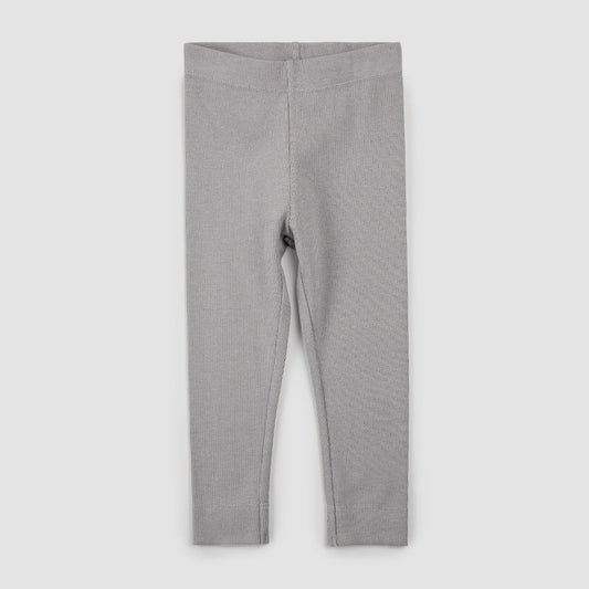 Knit Ribbed Legging - Dark Grey