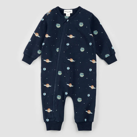 French Terry Jumpsuit - Planets