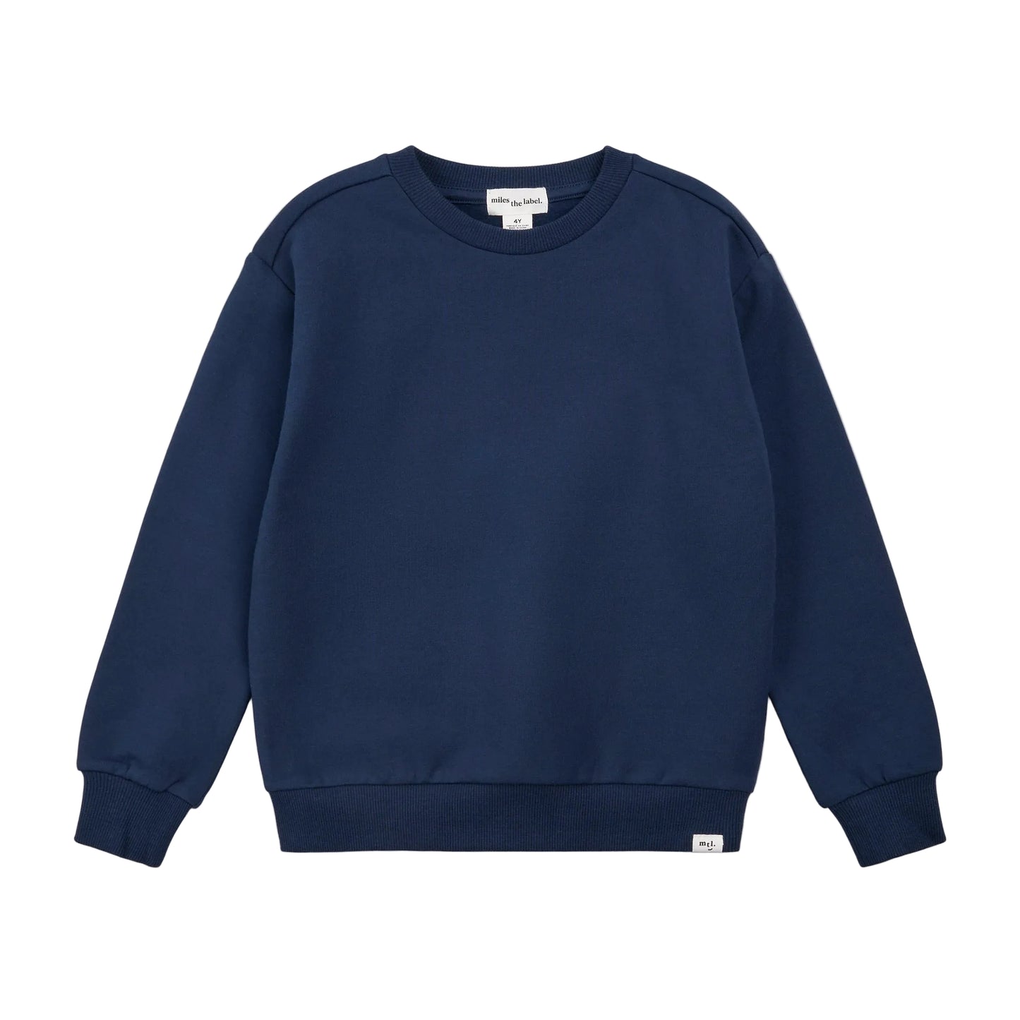 Cotton Fleece Sweatshirt - Navy