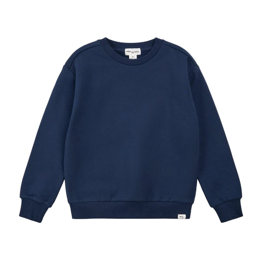 Cotton Fleece Sweatshirt - Navy