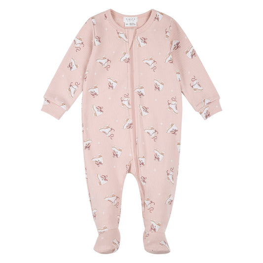 Footed Sleeper - Figure Skates