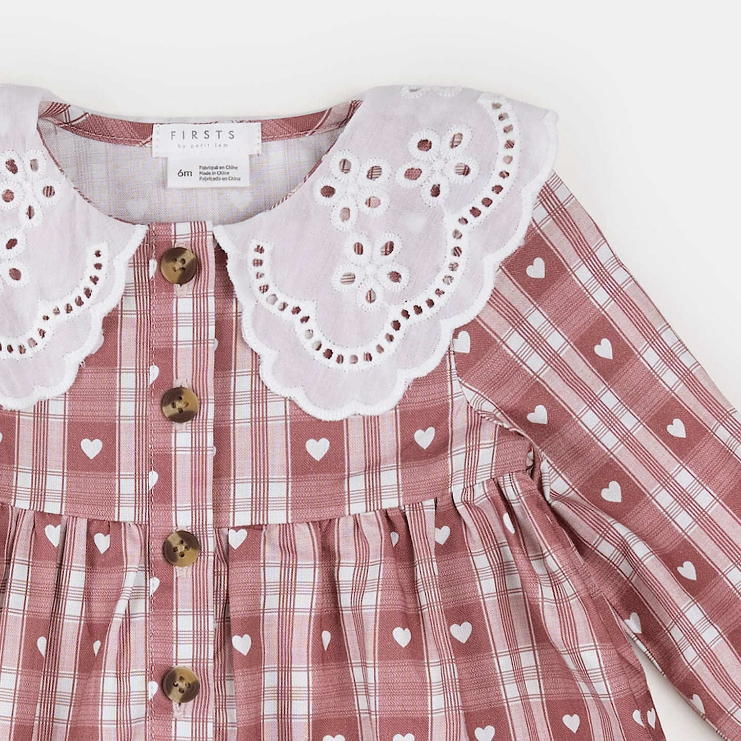 Dress Set - Heart Gingham