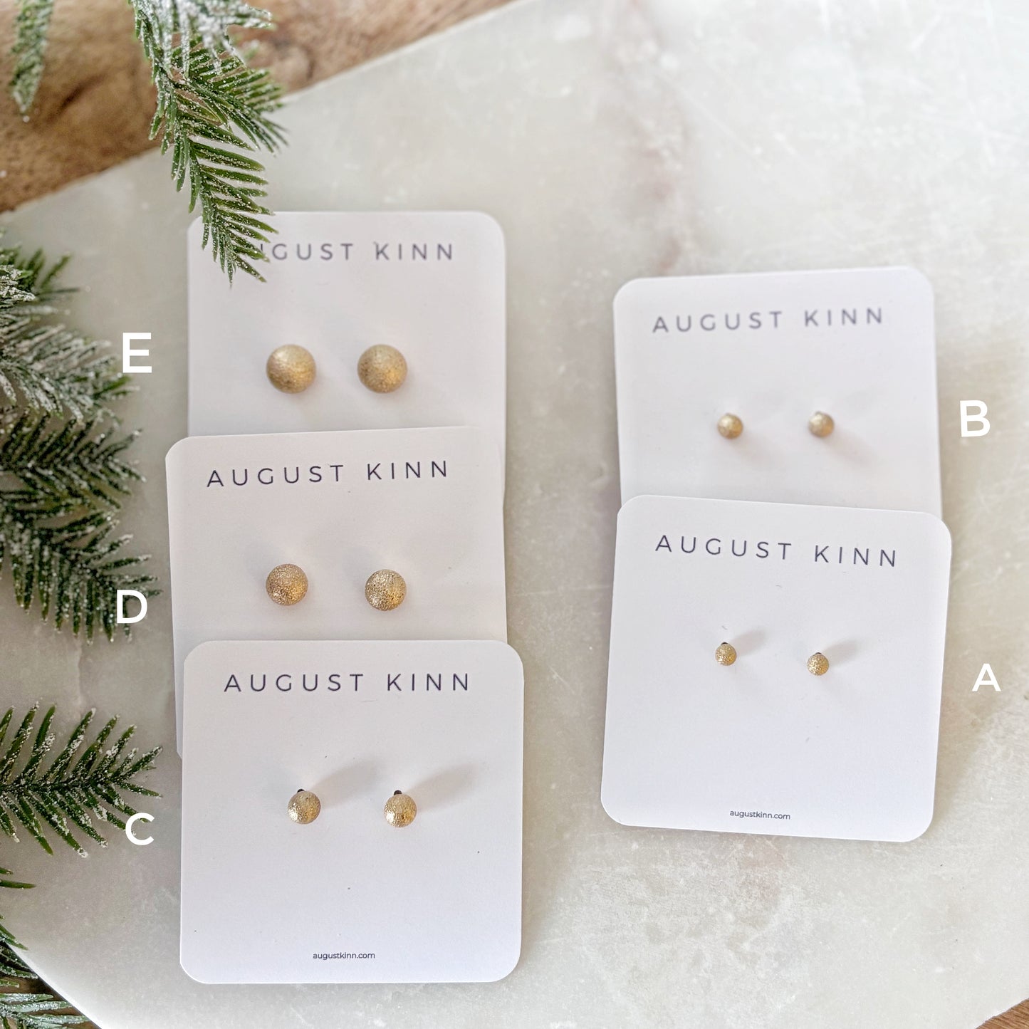 Stud Earrings - Shimmer Ball