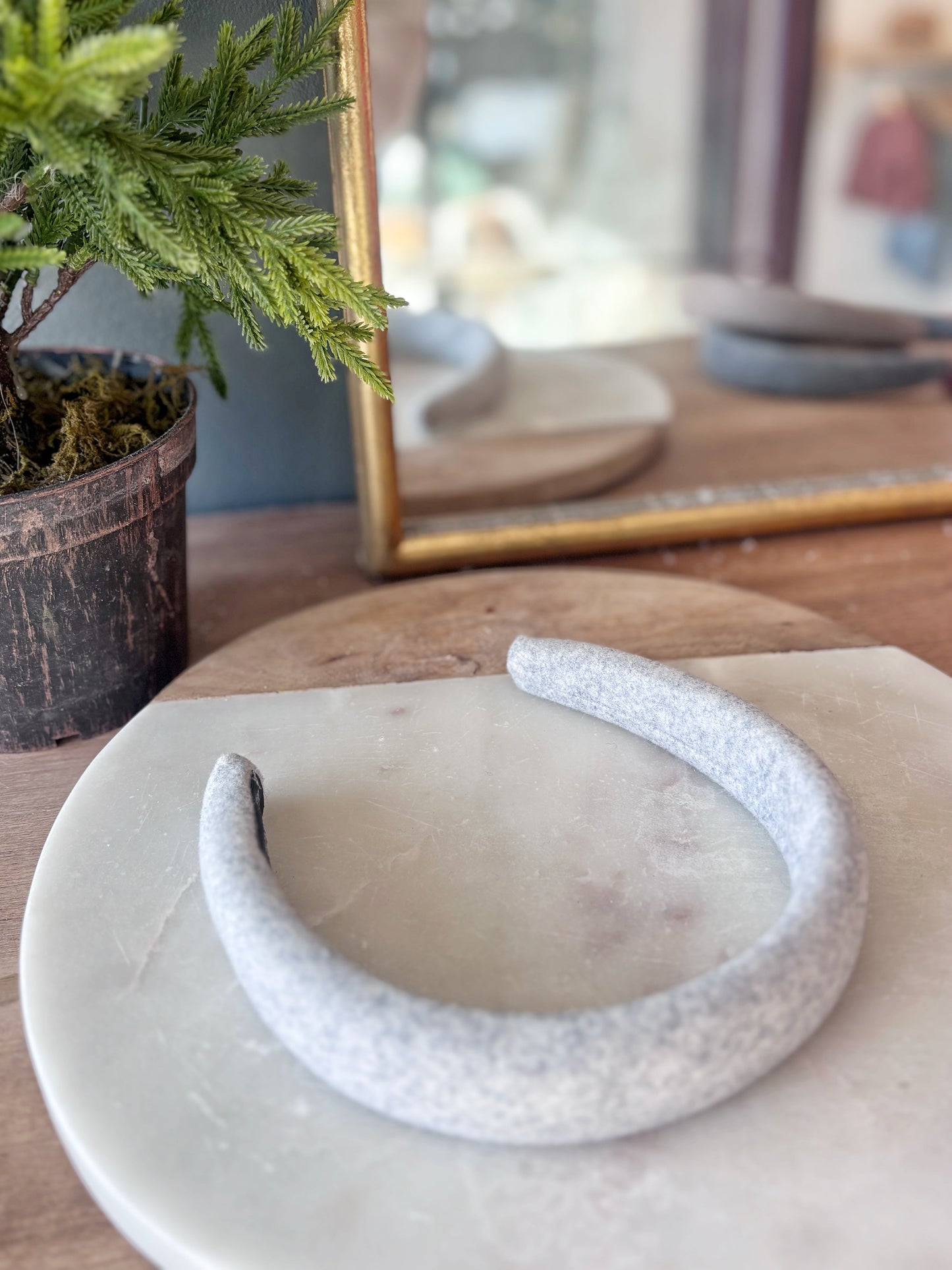 Felt Headband - Steel Grey