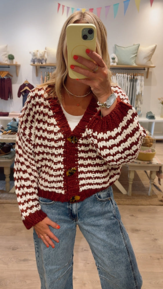 Gulia Cardigan - Red