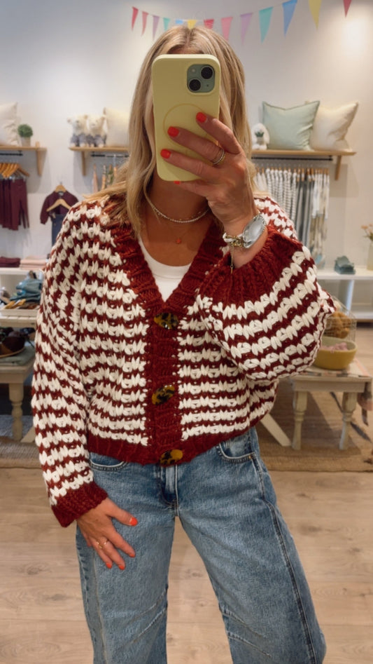 Gulia Cardigan - Red
