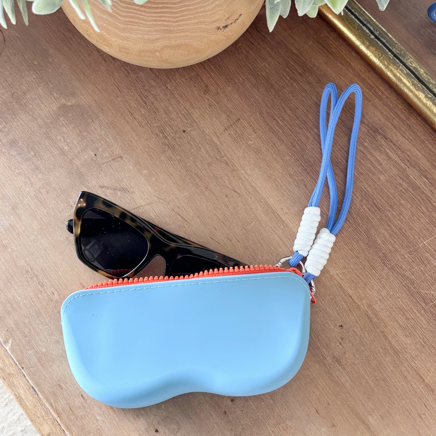 Silicone Sunglass Case - Blue