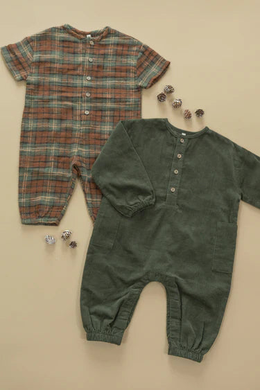 Relaxed Woven Jumpsuit - Evergreen