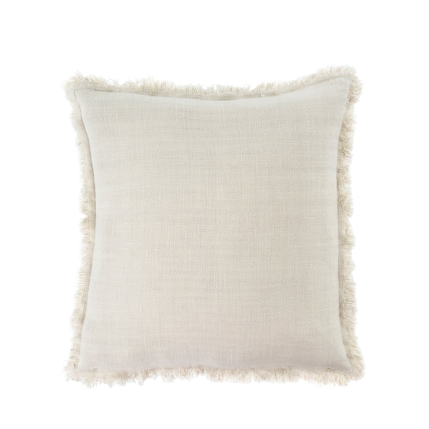 Frayed Edge Pillow - Oatmeal